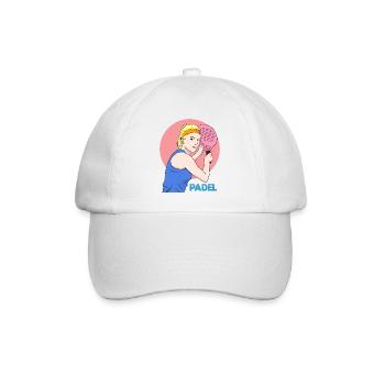 Padel Paddle Raquette Tennis Sport I Cadeau - Casquette classique - blanc/blanc - Devant
