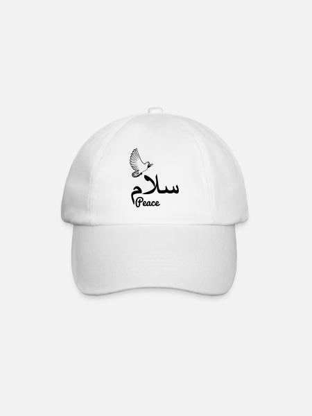 La paix arabe avec la paix de la colombe - Casquette classique - blanc/blanc