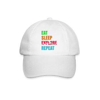 Nature Experience Mountain Hike Hiking Statement - Baseball Cap - white/white - Front