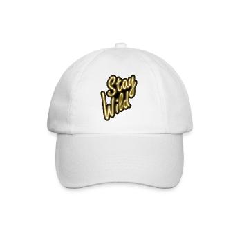 Stay Wild - Baseballkappe - Weiß/Weiß - Vorne