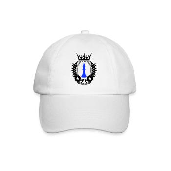 King Chess Symbol - Baseball Cap - white/white - Front