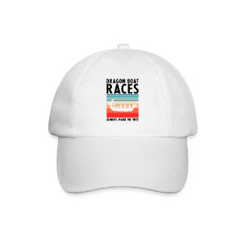 Dragon boating theme for dragon boat paddling - Baseball Cap - white/white - Front