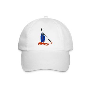 Bouteille de gaz avec couleur brûleur à gaz - Casquette classique - blanc/blanc - Devant