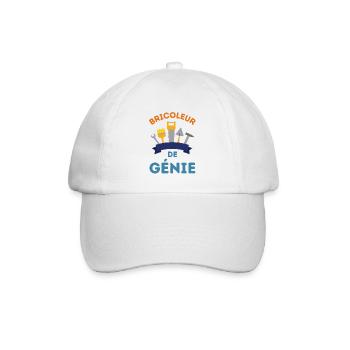 Bricoleur de génie 5 - Casquette classique - blanc/blanc - Devant