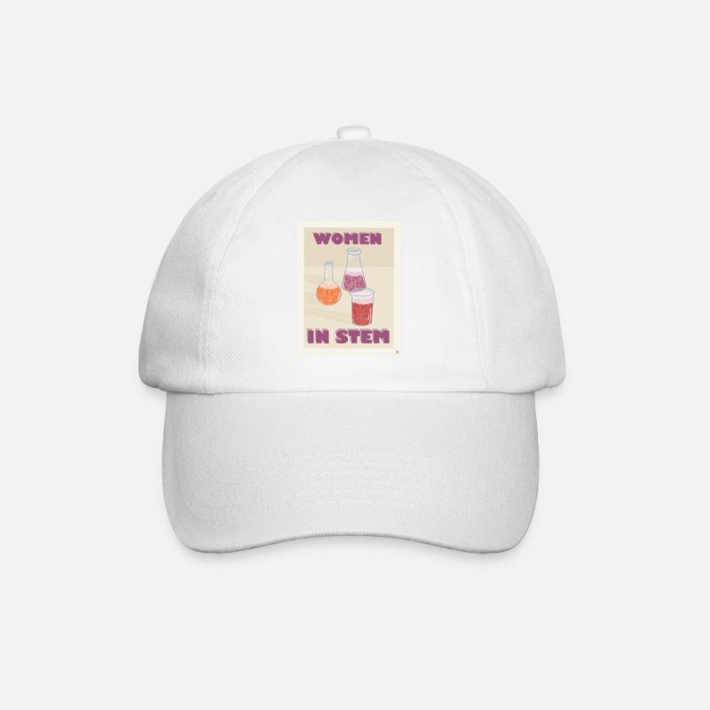 Women in STEM - Baseballkappe - Weiß/Weiß