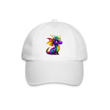 Mignon petit dragon - Casquette classique - blanc/blanc - Devant