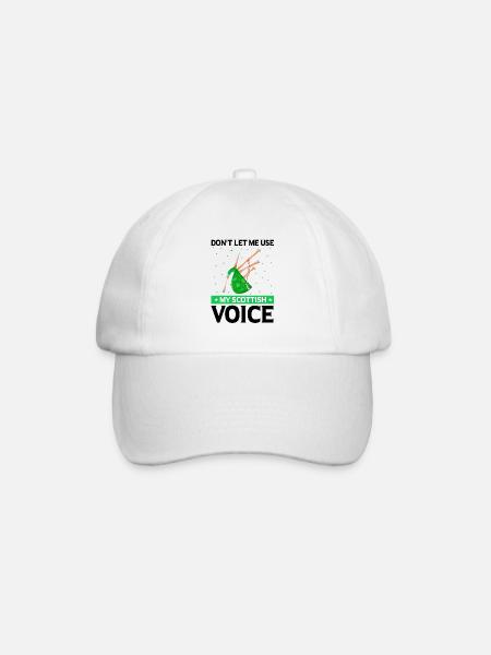 Bagpipes for bagpipe instructors and bagpipers - Baseball Cap - white/white