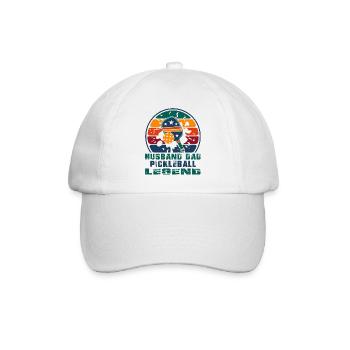 Husband Dad Pickleball legend - Casquette classique - blanc/blanc - Devant