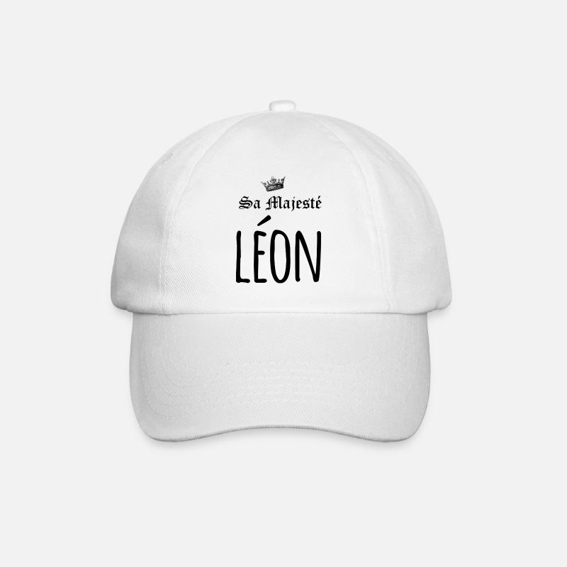 Sa majesté Léon - Casquette classique - blanc/blanc