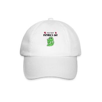 Vatertag - erster Vatertag Geschenk - Baseballkappe - Weiß/Weiß - Vorne