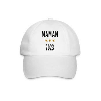 Maman 2023 - Casquette classique - blanc/blanc - Devant