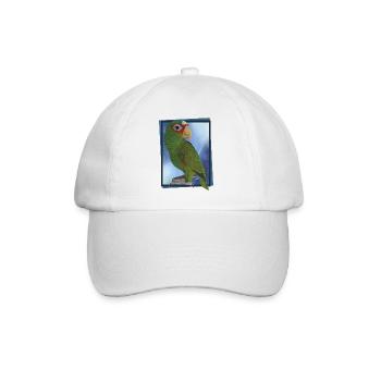 Weißstirnpapagei - Baseballkappe - Weiß/Weiß - Vorne