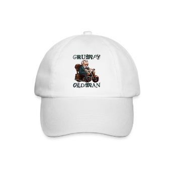 GRUMPY OLD MAN - Baseball Cap - white/white - Front