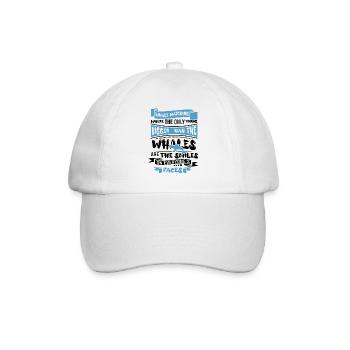 Conception de baleines à bosse pour l’océan, la mer, la baleine et les baleines - Casquette classique - blanc/blanc - Devant