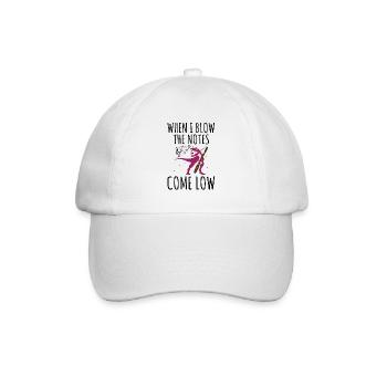 Bassoonist design for woodwind orchestra - Baseball Cap - white/white - Front