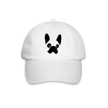 Hund Dog - Baseballkappe - Weiß/Weiß - Vorne