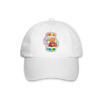 Course de l'ours en peluche 1 - Casquette classique - blanc/blanc - Devant