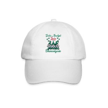 Datenanalyst St. Patrick's Day - Baseballkappe - Weiß/Weiß - Vorne