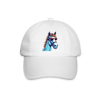 Talo the horse - Baseball Cap - white/white - Front