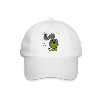 Women's Football, Football, Girl - Baseball Cap - white/white - Front
