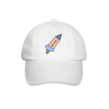 Departure into new worlds - Baseball Cap - white/white - Front