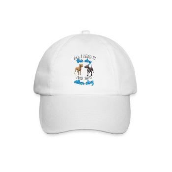 Labrador All I need is this dog and that other dog - Baseball Cap - white/white - Front