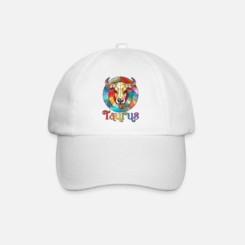 Stier, Sternzeichen, Horoskop - Baseballkappe - Weiß/Weiß