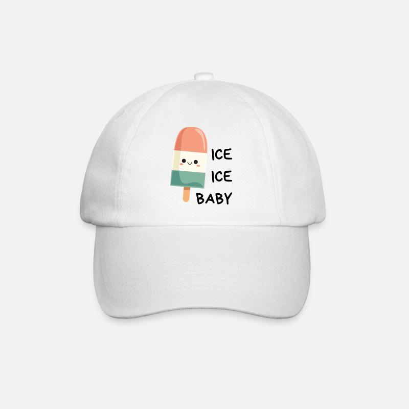 Eis Eis Baby - Baseballkappe - Weiß/Weiß