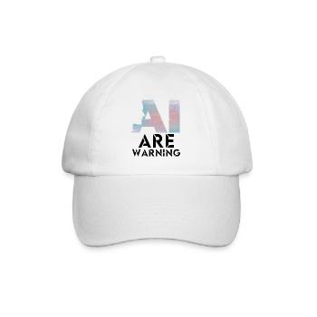 Alerte IA Prudence Intelligence Artificielle - Casquette classique - blanc/blanc - Devant