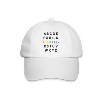 Pride Month LGBTQ - LGBTQ Alphabet - Baseball Cap - white/white - Front