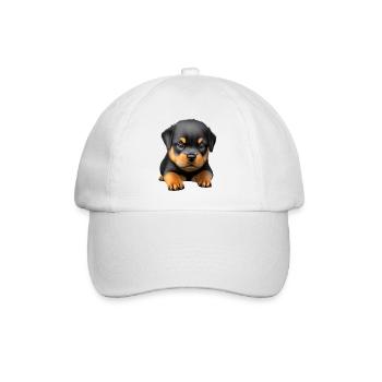 Rottweiler puppy Rottweiler dog puppy dogs - Baseball Cap - white/white - Front