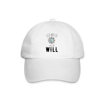 Wegweiser Motivation - VEGVISIR - Baseballkappe - Weiß/Weiß - Vorne