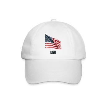 American flag - Baseball Cap - white/white - Front