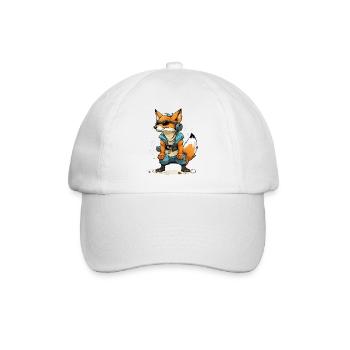 Zoki le renard - Casquette classique - blanc/blanc - Devant