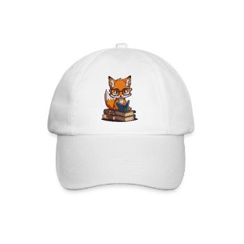 Intelligent Fox - Baseball Cap - white/white - Front
