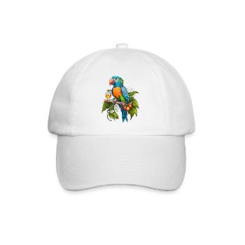 Fête des perroquets - Casquette classique - blanc/blanc - Devant