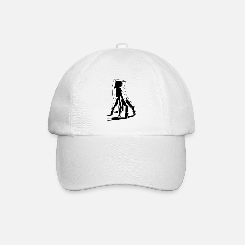 Hand Addams - Baseballkappe - Weiß/Weiß