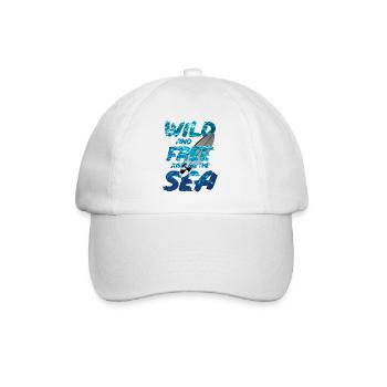 Sauvage et libre comme la mer - Casquette classique - blanc/blanc - Devant