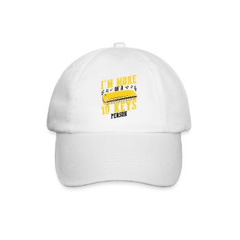 Harmonikaspieler für Munharmonika Spieler - Baseballkappe - Weiß/Weiß - Vorne