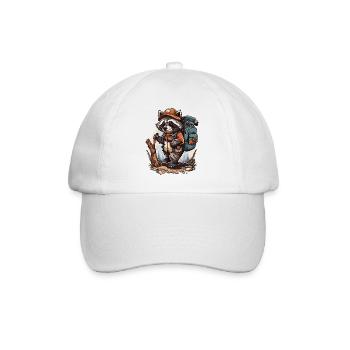 Les aventures de randonnée des ratons laveurs - Casquette classique - blanc/blanc - Devant