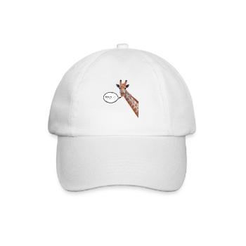 Giraffe with a contagious smile - Baseball Cap - white/white - Front