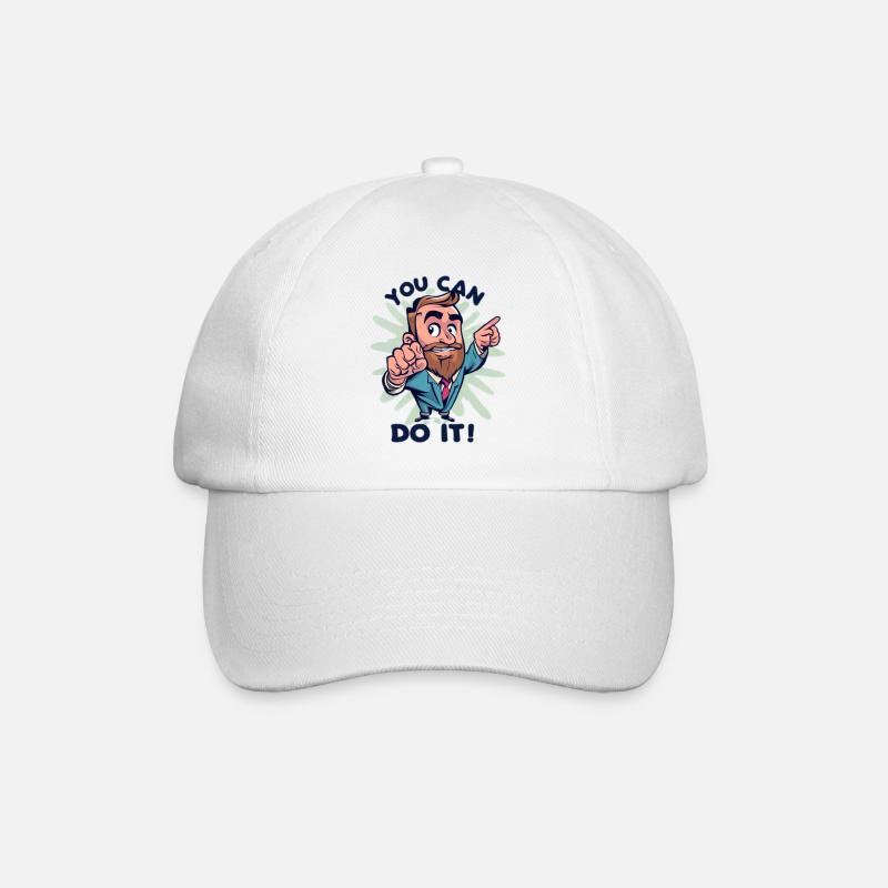 Du kannst es tun! - Baseballkappe - Weiß/Weiß