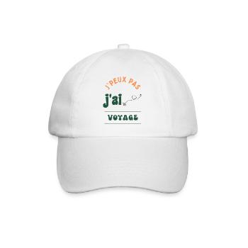 J'peux pas, j'ai voyage. - Casquette classique - blanc/blanc - Devant