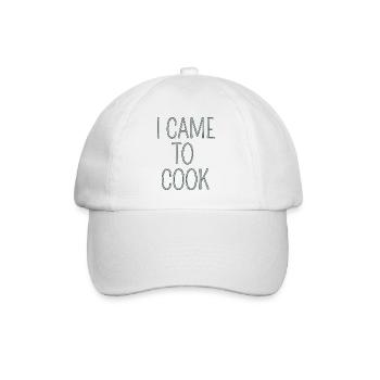i came to cook Design für die Küche - Baseballkappe - Weiß/Weiß - Vorne