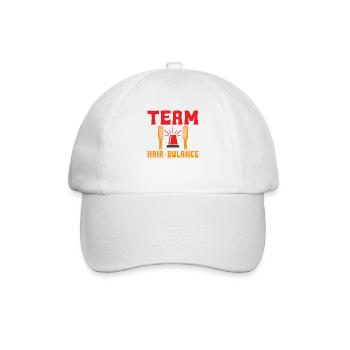 Team Hair-bulance Funny Hairstylist Word Game - Casquette classique - blanc/blanc - Devant