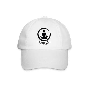 Yoga / Namaste - Baseball Cap - white/white - Front