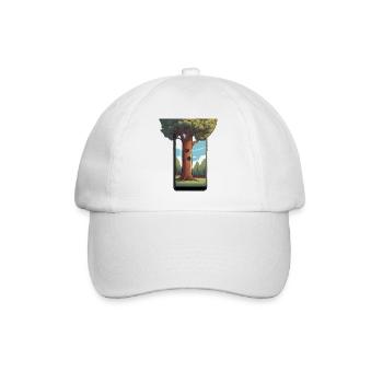 The Smartphone Tree - The environment in your phone! - Baseball Cap - white/white - Front