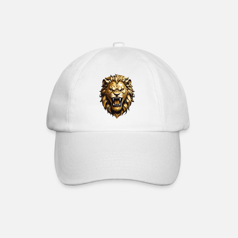 King Löwe - Baseballkappe - Weiß/Weiß