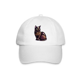 Luxurious Cat (Magical Animals Collection) - Baseball Cap - white/white - Front