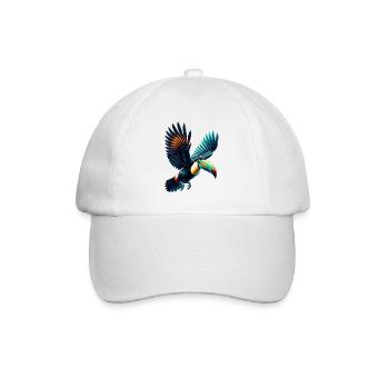 Tukan Papagei Vogel Kanarienvogel Paradiesvogel - Baseballkappe - Weiß/Weiß - Vorne